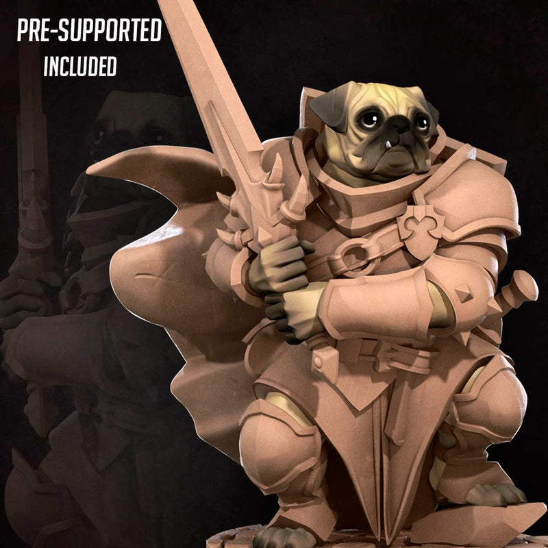 Dogfolk Warrior | Bullet Heroes Miniatures | Tabletop Fantasy Resin Miniatures | BTB TabletopXtra
