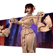 Fire Monk Fiora | Bullet Heroes Miniatures | Tabletop Fantasy Resin Miniatures | BTB TabletopXtra