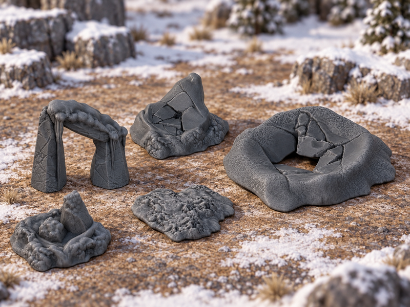 Frozen Scatter - 28mm DND/Wargame/RPG Terrain
