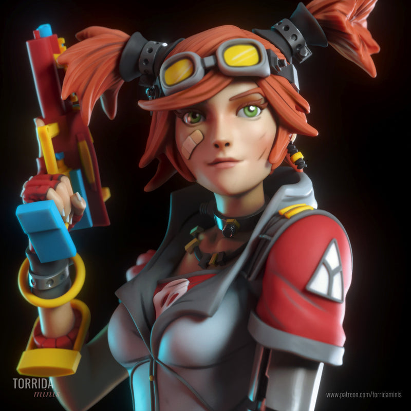 Gaige | Pin-Up Statue Fan Art Miniature Unpainted | Torrida Minis