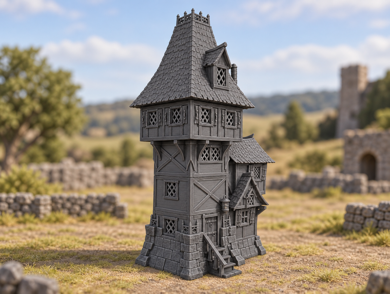Garrison Tower - 28mm Tabletop Terrain