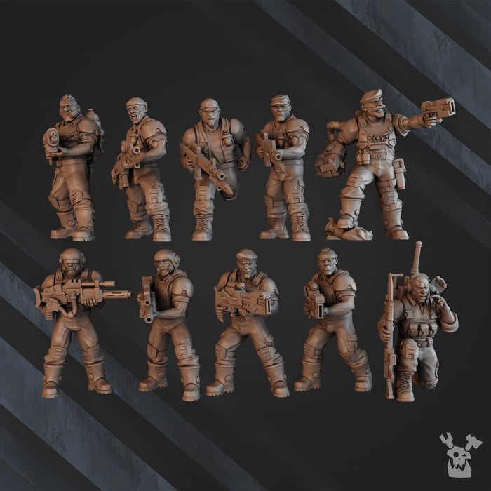 Commando Squad Miniatures | Green Hell Division | Grimdark Miniature | DakkaDakka