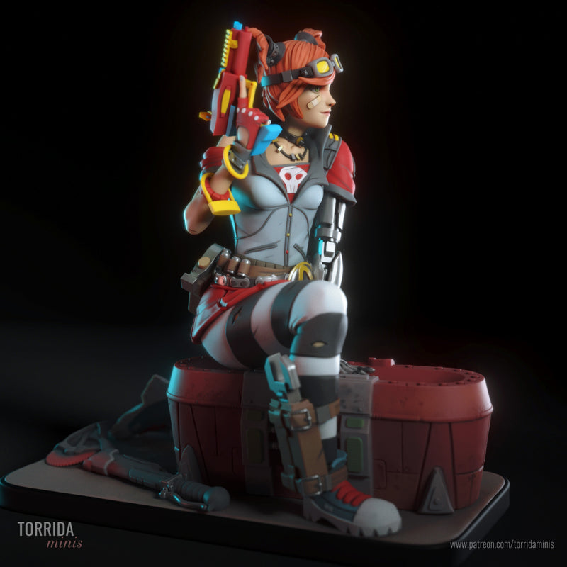 Gaige | Pin-Up Statue Fan Art Miniature Unpainted | Torrida Minis