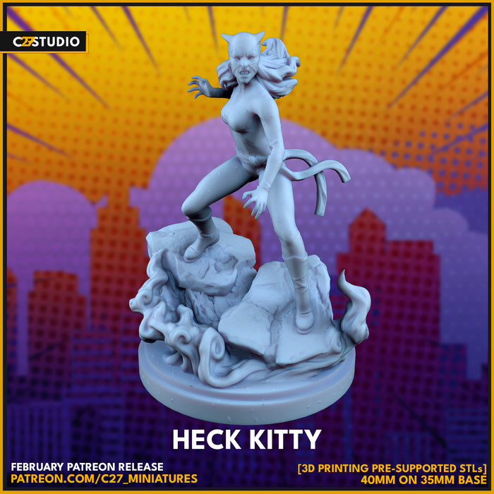 Heck Kitty | Heroes | Sci-Fi Miniature | C27 Studio