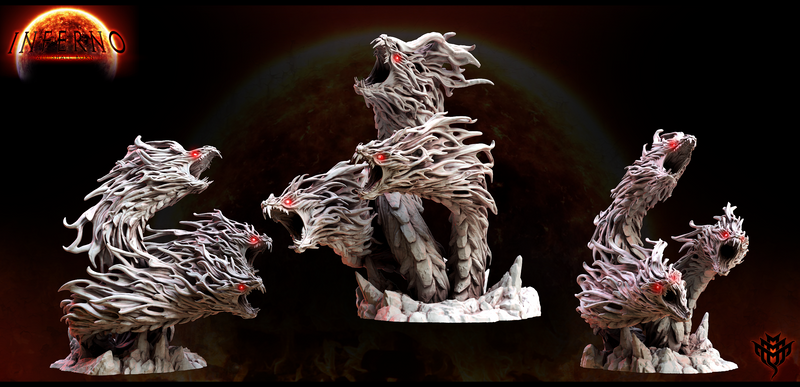 Hell Fire Ophidian (Pose 3) | Inferno: All Shall Burn | Fantasy Miniature | Mini Monster Mayhem