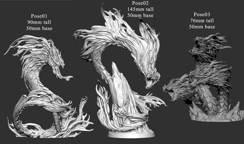 Hell Fire Ophidian (Pose 1) | Inferno: All Shall Burn | Fantasy Miniature | Mini Monster Mayhem