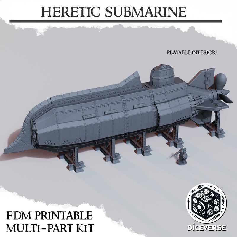 Heretic Submarine | Trench Grimdark | Diceverse