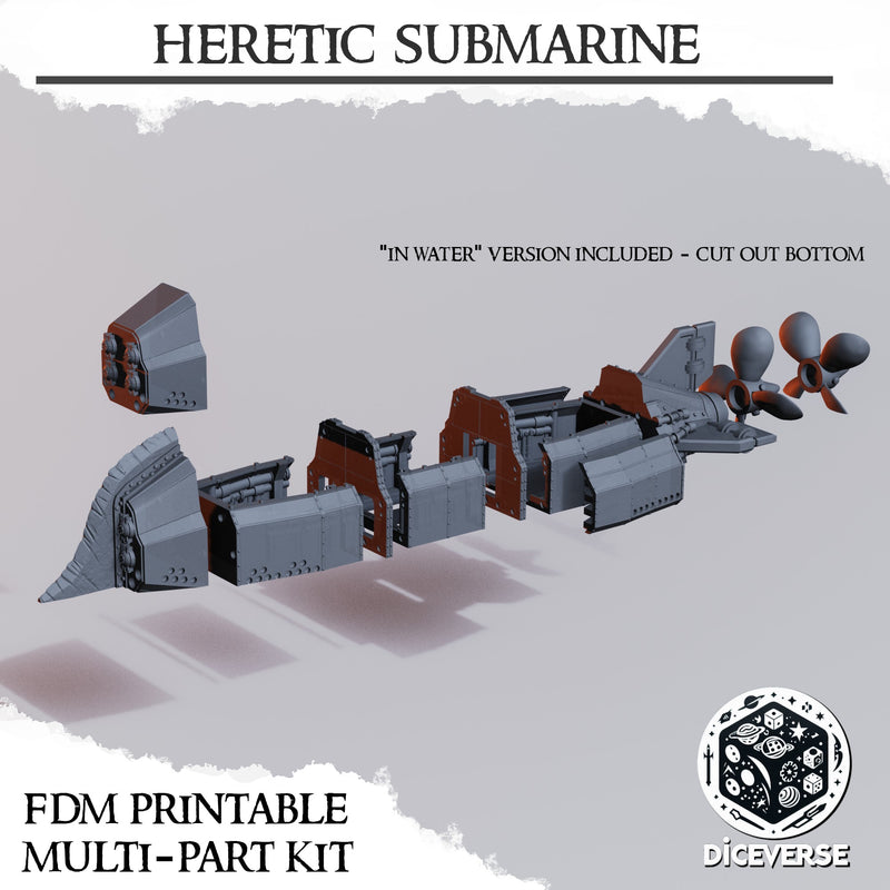 Heretic Submarine | Trench Grimdark | Diceverse