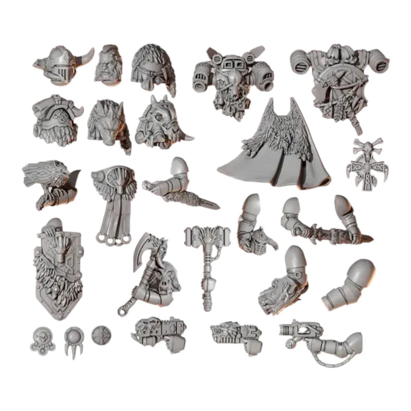 Hero Pack | Primal Hounds | Conversion Bits For 28mm 32mm Sci-fi Space Knights