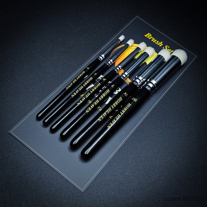 Hobby Heaven Dry Brush Set — Goat Hair Domed