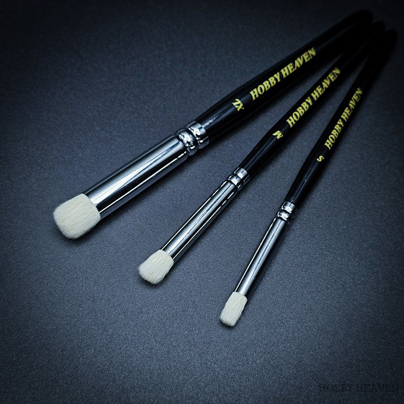 Hobby Heaven Dry Brush Set — Goat Hair Domed