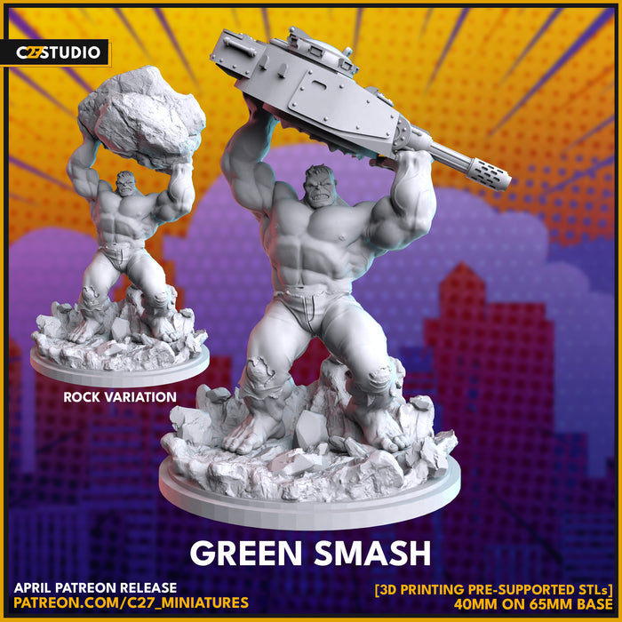 Green Smash | Heroes | Sci-Fi Miniature | C27 Studio