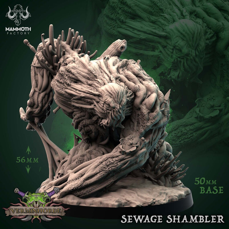 Sewage Shambler Miniatures | Verminhorde | Mammoth Factory