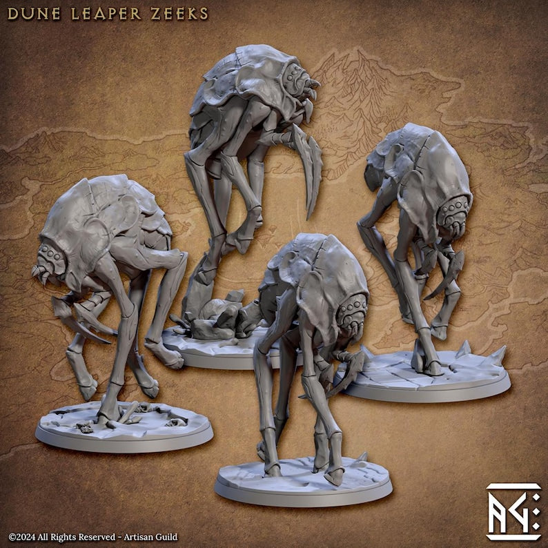 Zeek Rider Miniatures | Blacktongue Assassins | Fantasy D&D Miniature | Artisan Guild