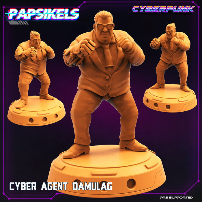 Cyber Agent Damulag | Cyberpunk | Sci-Fi Miniature | Papsikels