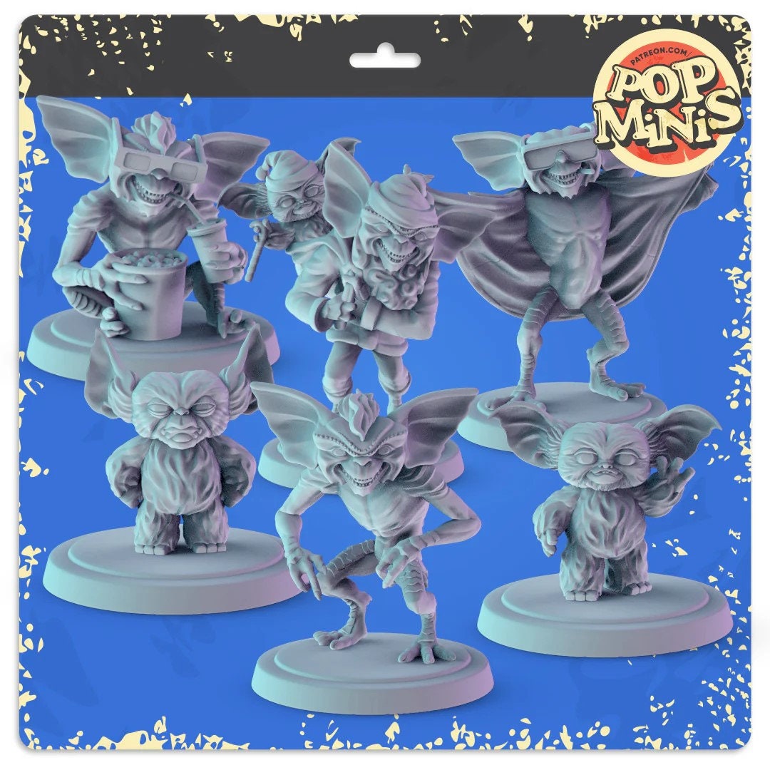 Gremlins | 31 - Gremlins | 32mm Scale | Pop Minis | Pop Chibis | Resin ...