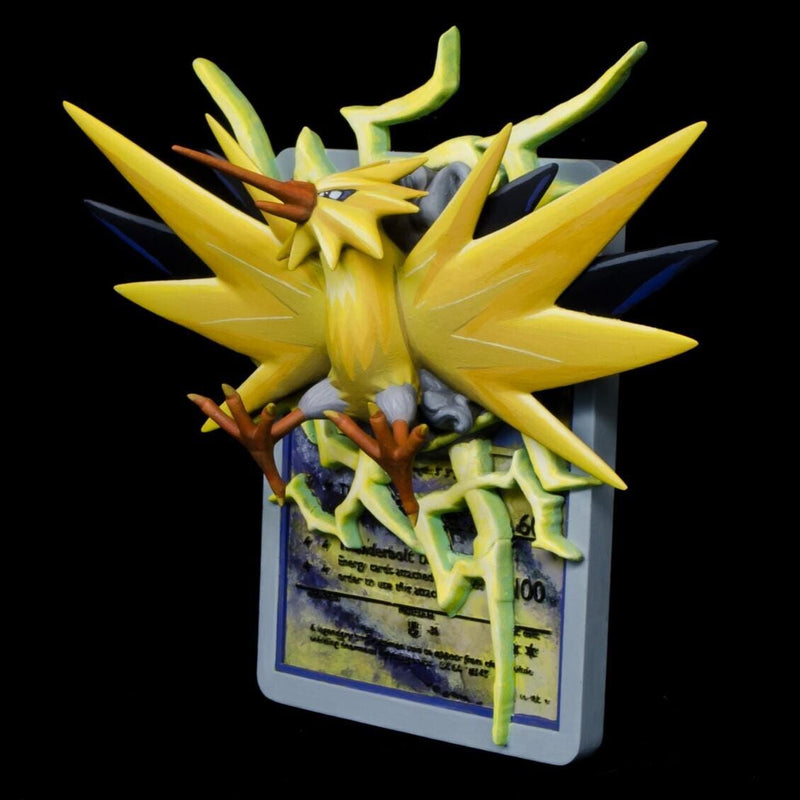 Zapdos 3D Pokemon Card Wall Art Resin Figure Display TCG Collectible