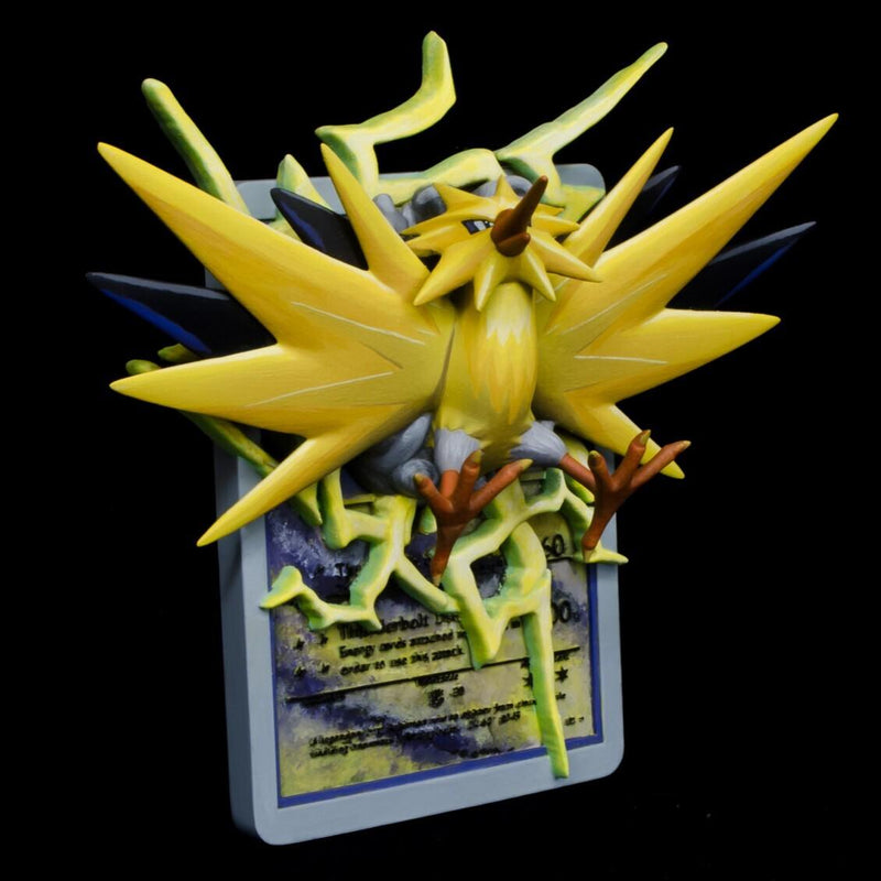 Zapdos 3D Pokemon Card Wall Art Resin Figure Display TCG Collectible