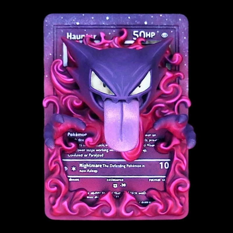 Haunter 3D Pokemon Card Wall Art Resin Figure Display TCG Collectible