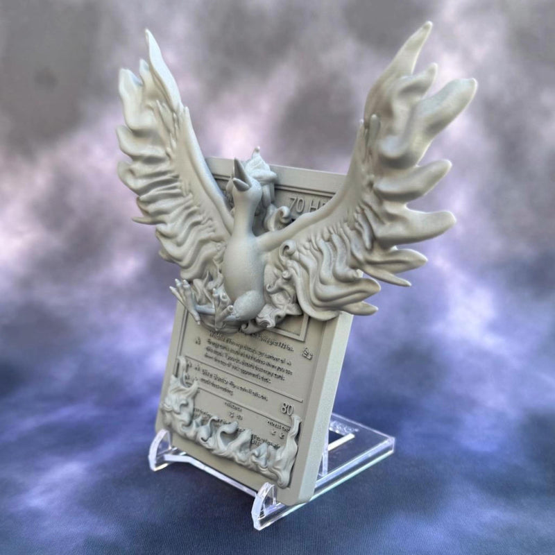 Moltress 3D Pokemon Card Wall Art Resin Figure Display TCG Collectible
