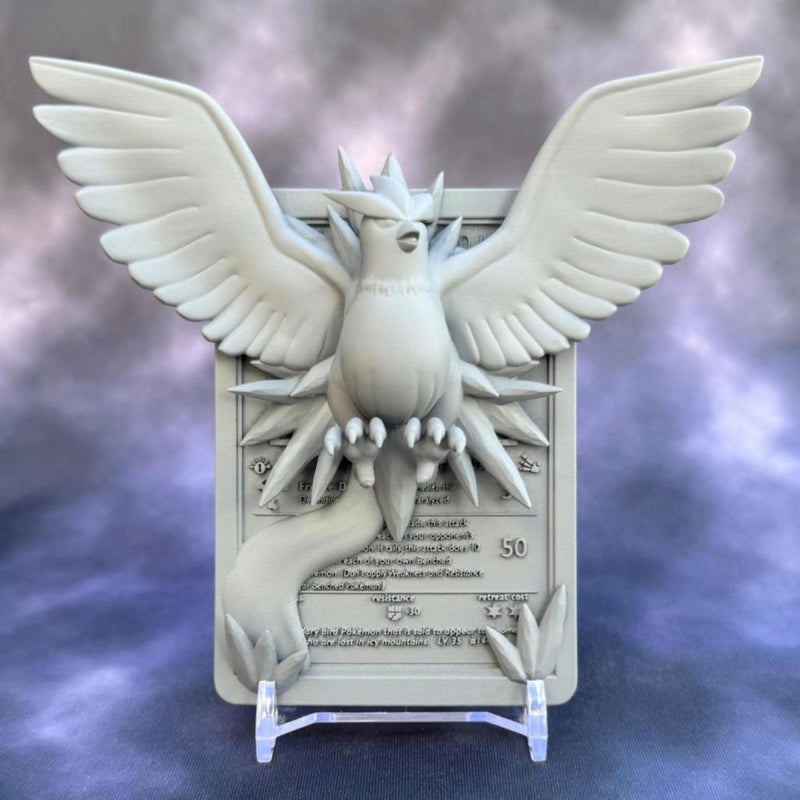 Articuno 3D Pokemon Card Wall Art Resin Figure Display TCG Collectible