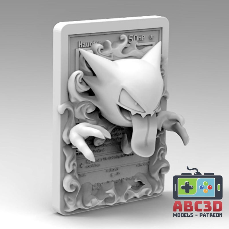 Haunter 3D Pokemon Card Wall Art Resin Figure Display TCG Collectible