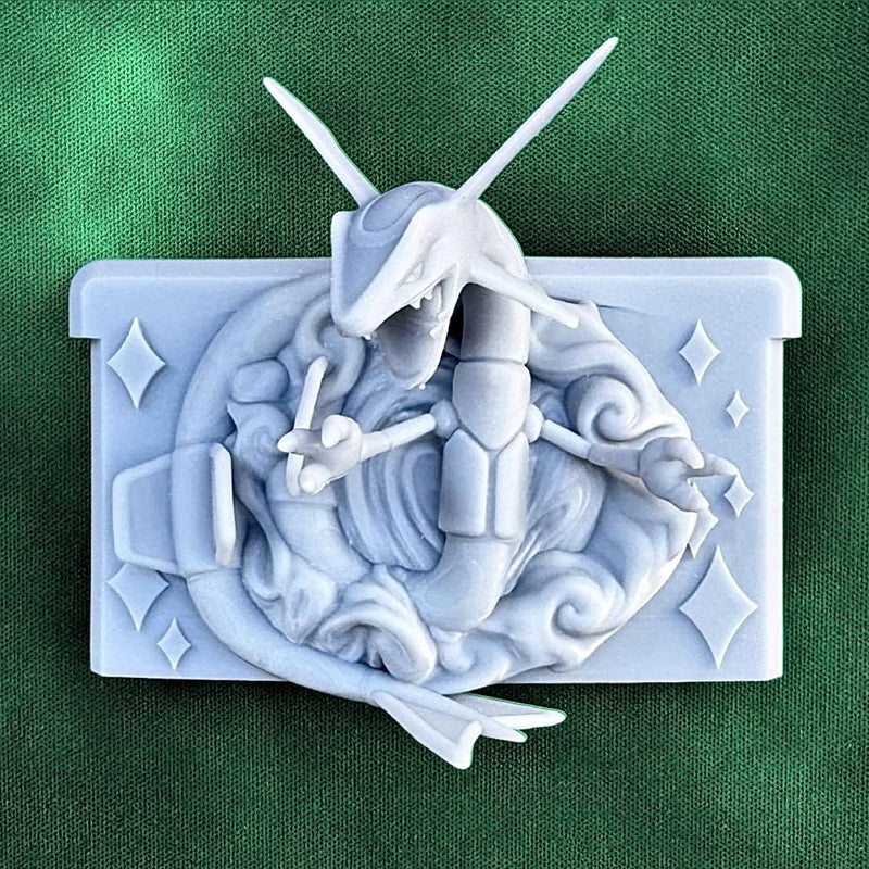 Rayquaza Emerald GBA Cartridge 3D Pokemon Resin Wall Art Display