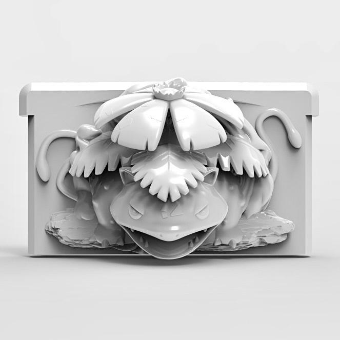 Venusaur Leaf Green GBA Cartridge 3D Pokemon Resin Wall Art Display