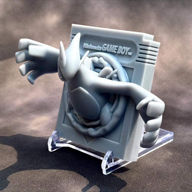 Lugia Silver Game Boy Cartridge 3D Pokemon Resin Wall Art Display