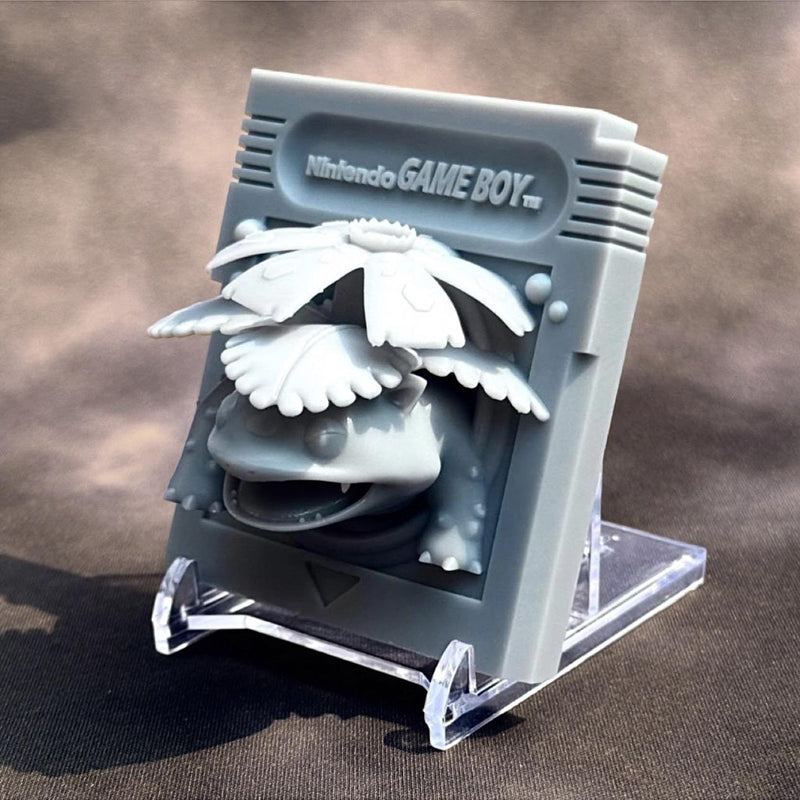 Venusaur Green Game Boy Cartridge 3D Pokemon Resin Wall Art Display
