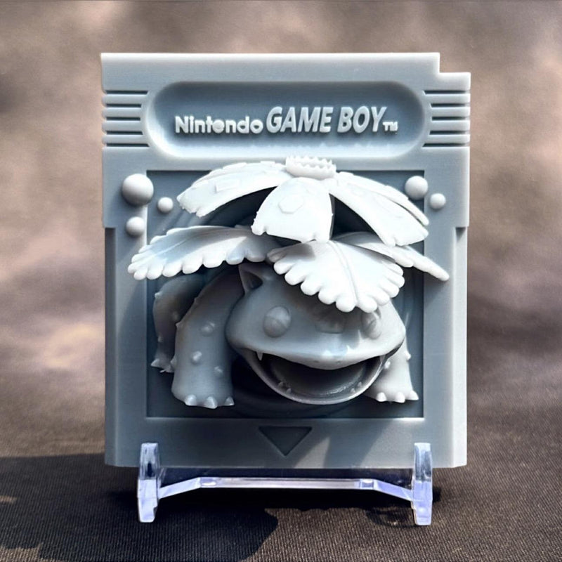 Venusaur Green Game Boy Cartridge 3D Pokemon Resin Wall Art Display