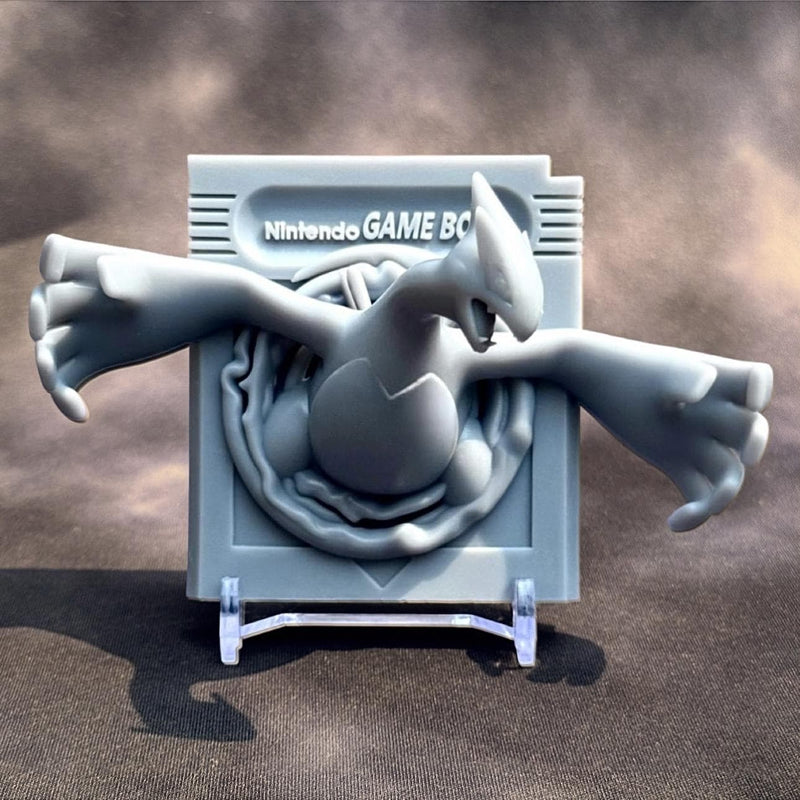 Lugia Silver Game Boy Cartridge 3D Pokemon Resin Wall Art Display
