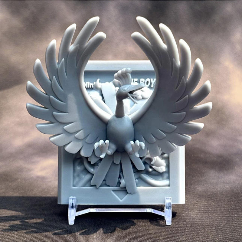 Ho Oh Gold Game Boy Cartridge 3D Pokemon Resin Wall Art Display