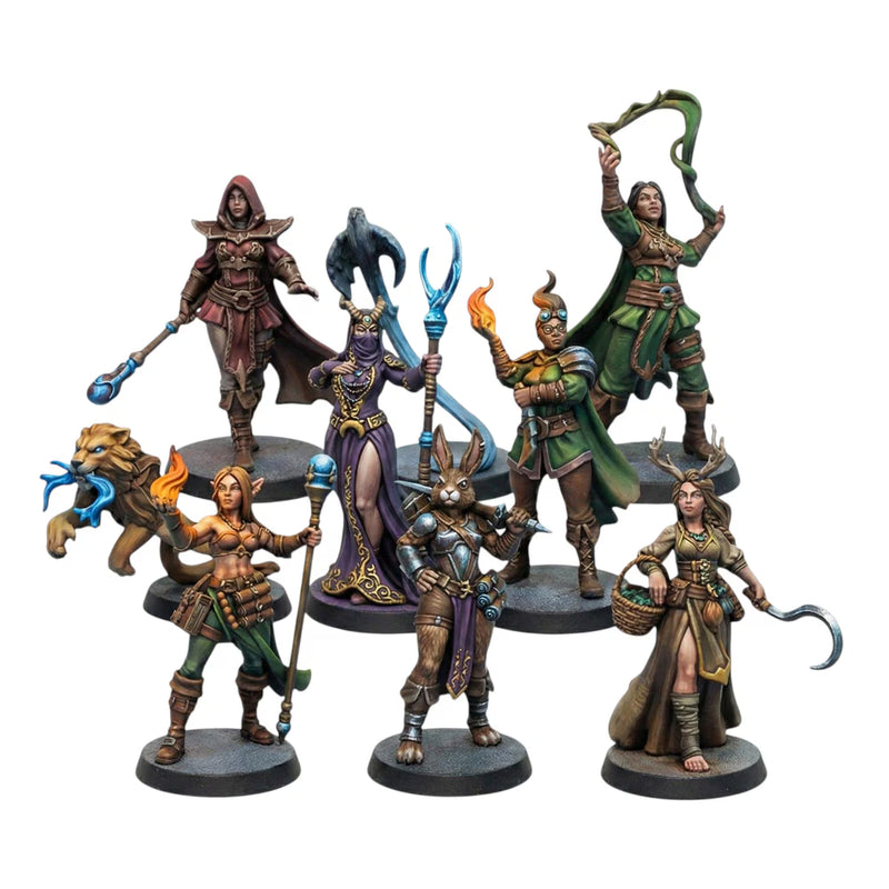 Female Mages and Fighters Miniatures | Fantasy | Galaad Miniatures