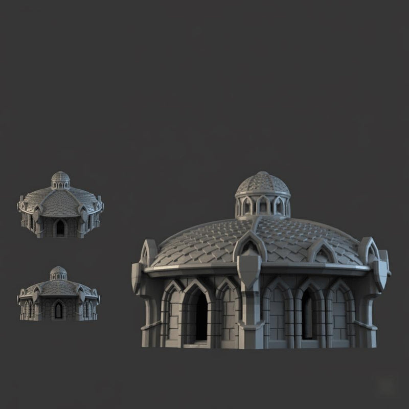 Lost City Building 28mm DND Terrain Set 1 | Tabletop Wargaming Ruins for Warhammer, Frostgrave & RPG | 3D Printed