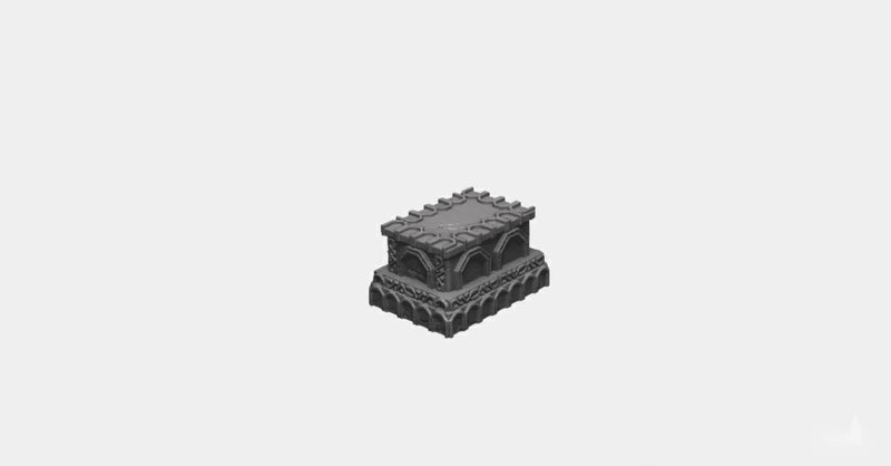 Dwarven Sarcophagus 28mm DND Scatter Terrain | Tabletop Wargaming Scenery for Warhammer & RPG | 3D Printed