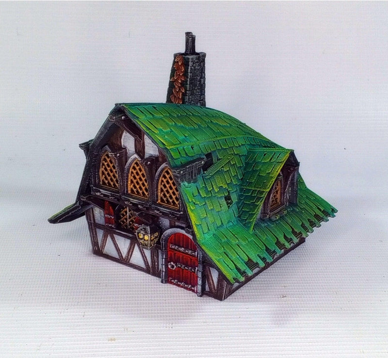 Greenthatch Cottage 28mm DND Terrain | Tabletop Wargaming Scenery for Warhammer, Frostgrave & RPG | 3D Printed