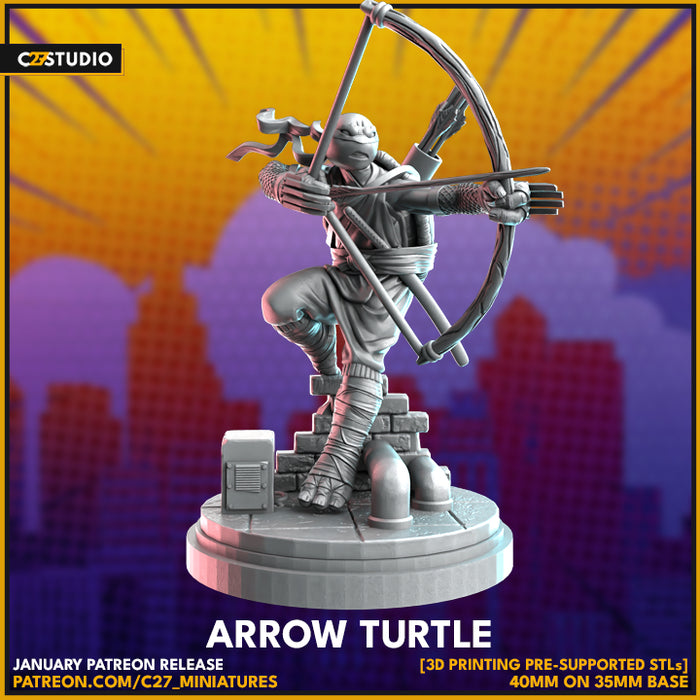 Arrow Turtle | Heroes | Sci-Fi Miniature | C27 Studio