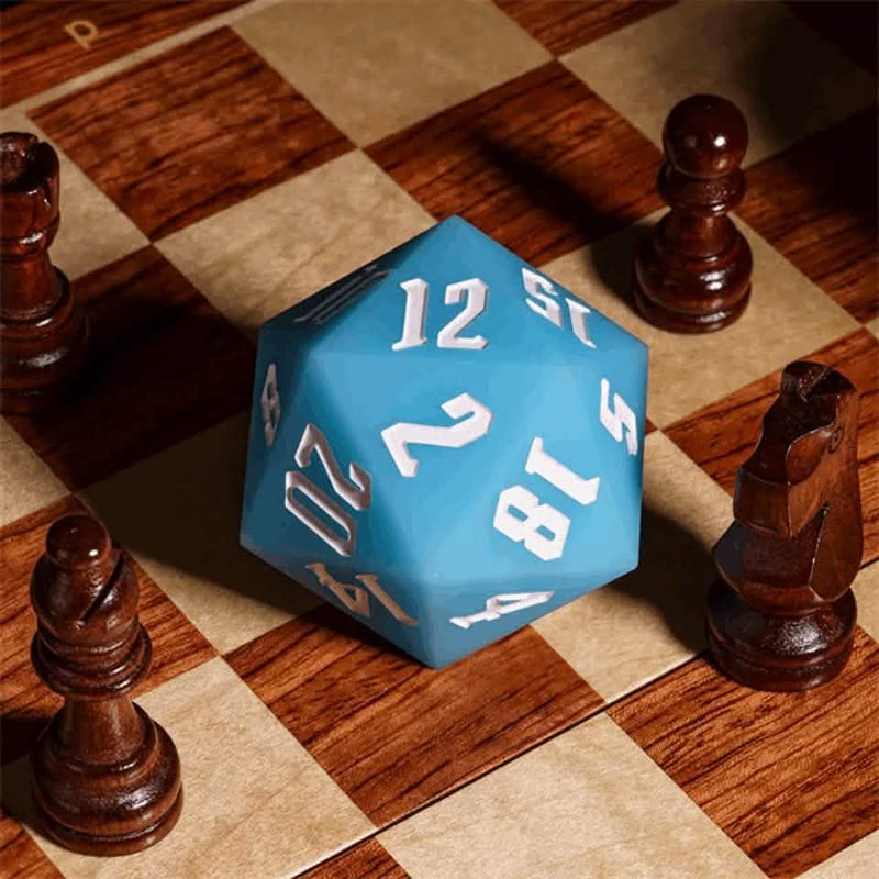 Jester's Bounce | Silicone D20 | Single Dice | Blue