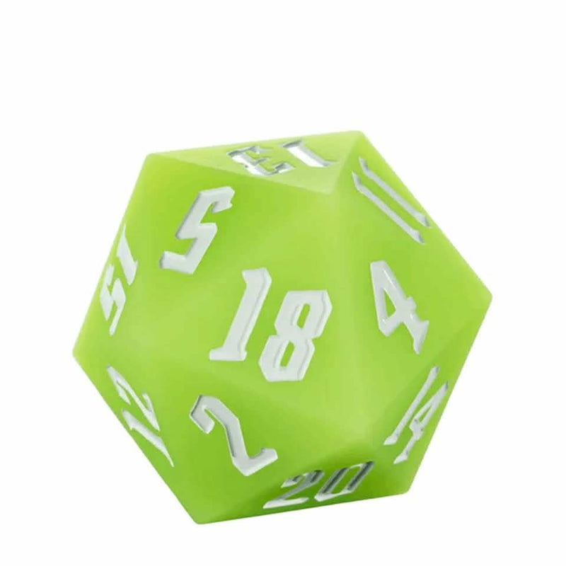 Jester's Bounce | Silicone D20 | Single Dice | Green