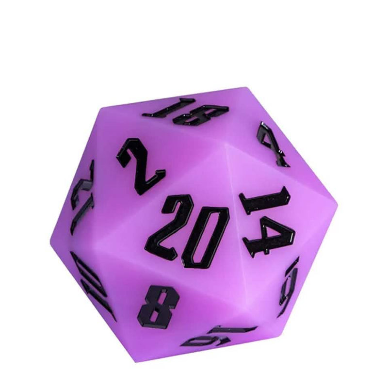 Jester's Bounce | Silicone D20 | Single Dice | Purple