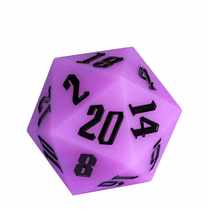Jester's Bounce | Silicone D20 | Single Dice | Purple