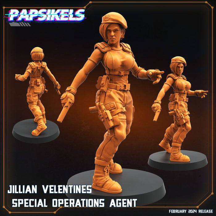 Jillian Velentine Special Agent | Specials | Sci-Fi Miniature | Papsikels