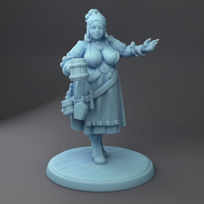 Barkeep Josephine | Tavern Miniature | Twin Goddess Miniatures