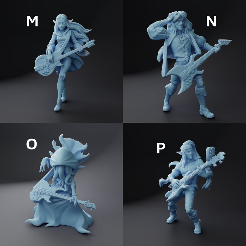 Bard Adventurer Miniatures | Bardic Beatdown | Twin Goddess Miniatures