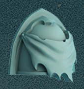 10x Space Warrior Pauldron K | Scylla Legion | DakkaDakka | Sci-Fi Grimdark Custom Bitz Wargaming Miniatures 28mm 32mm