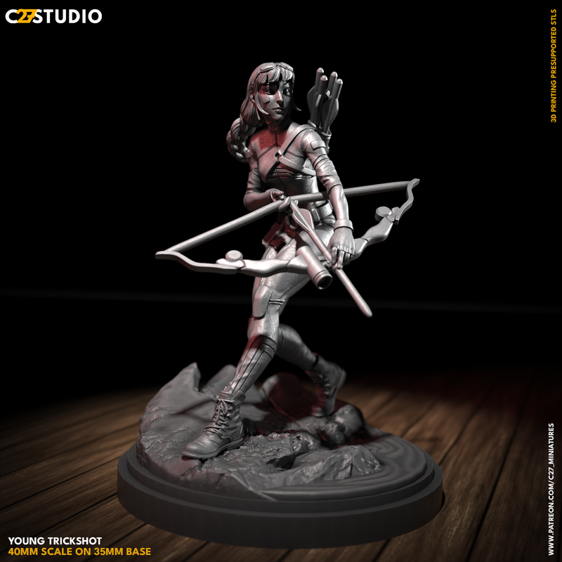 Young Trickshot | Heroes | Sci-Fi Miniature | C27 Studio