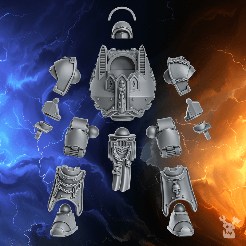 Knight Dread | Black Lions | DakkaDakka | Sci-Fi Grimdark Wargaming Miniature 28mm 32mm