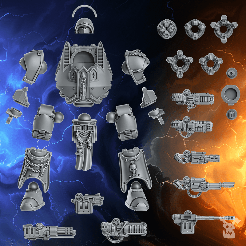 Knight Dread | Black Lions | DakkaDakka | Sci-Fi Grimdark Wargaming Miniature 28mm 32mm