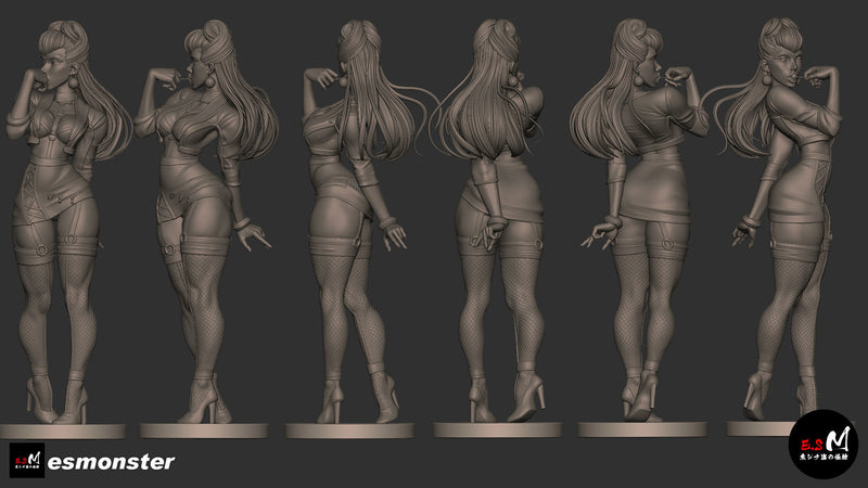Eve | Pin-Up Statue Fan Art Miniature Unpainted | E.S Monster